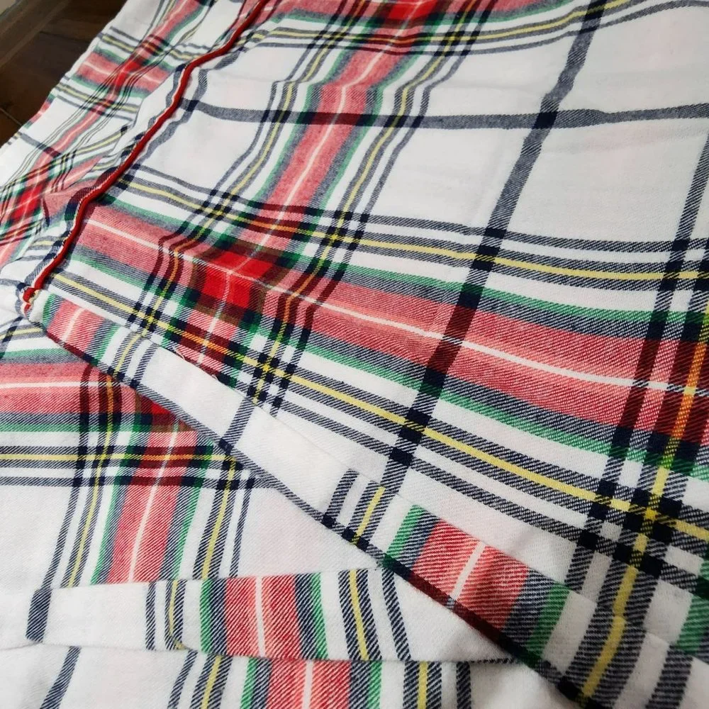Size XXL Mens Winter Plaid‎ Cotton Flannel Pajama Set Long Sleeve